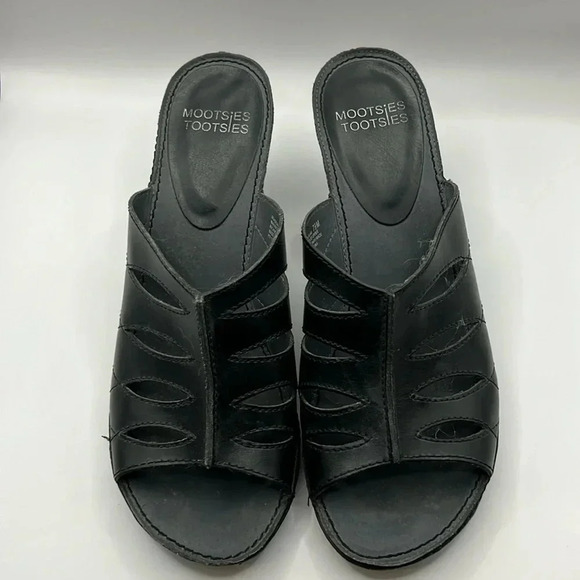 Mootsie Tootsie Women’s‎ Moharjam sandals open toe 3 inch heels 7.5 black Event - Picture 1 of 8